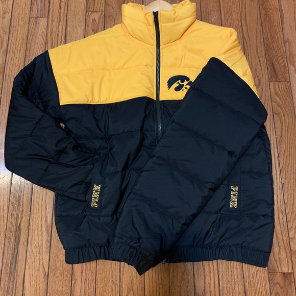 NWT Victoria Secret PINK IOWA bomber puffed coat - Picture 2 of 8